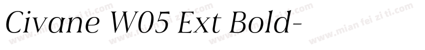 Civane W05 Ext Bold字体转换